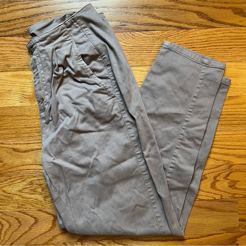 Eileen Fisher taupe brown pants size 4